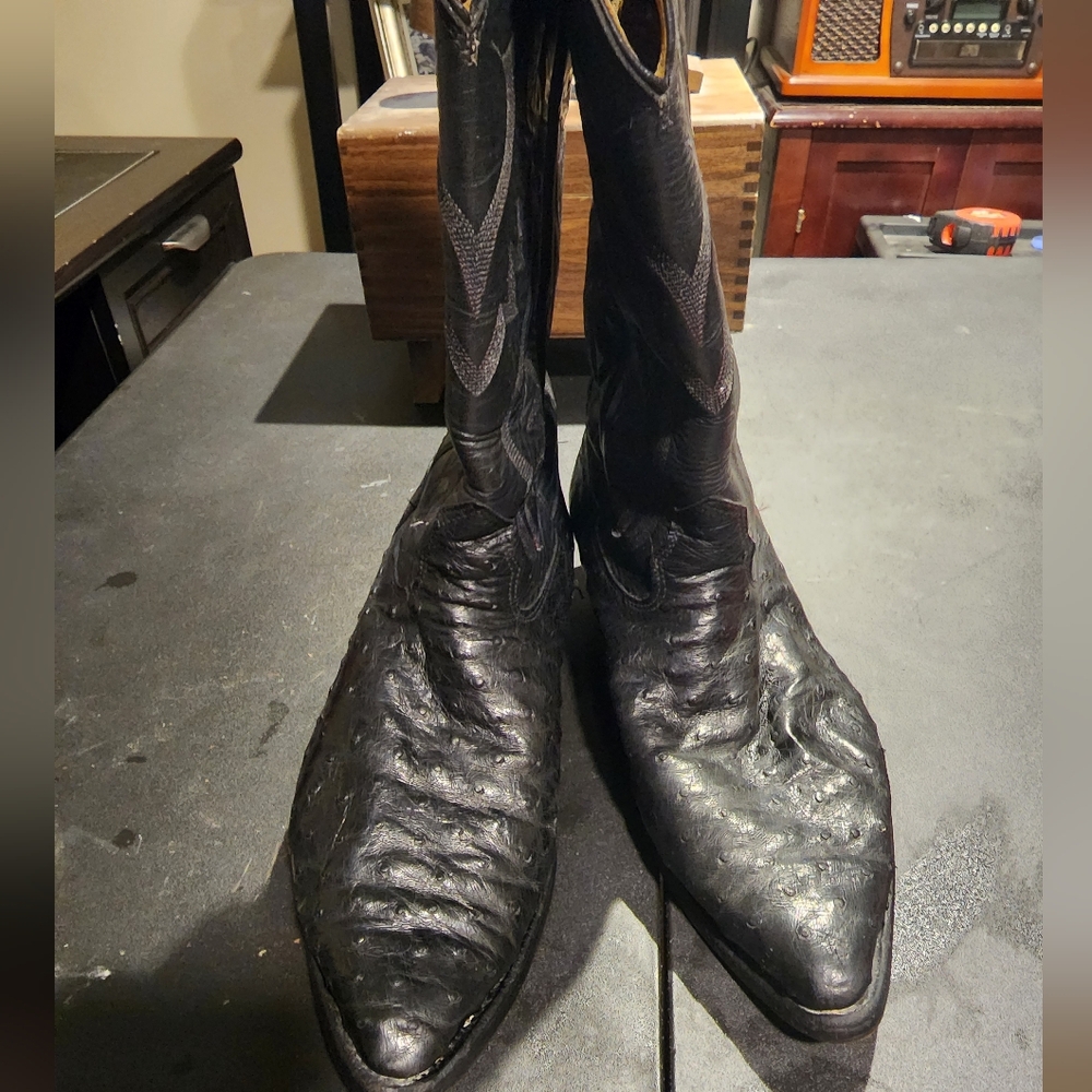 Nocona Black Cowboy Western Boots Classic Design